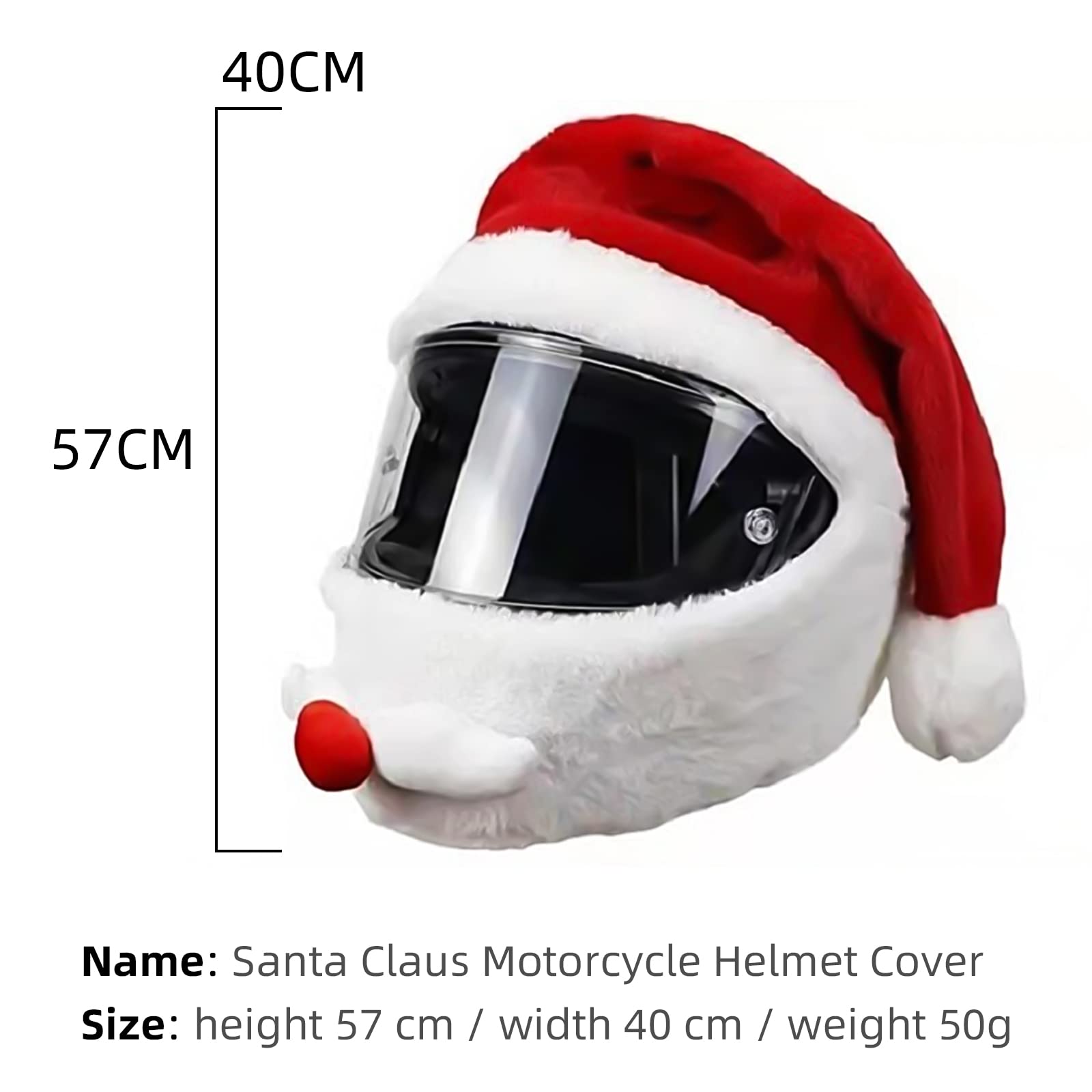 BEIJIALY 4 Pezzi Cappello di Babbo Natale Copri Poggiatesta per Auto, Decorazione Natalizia per Auto, Cappello da Babbo Natale Cappellino per Vacanze Natalizie Copri Poggiatesta Seggiolino Auto Decora
