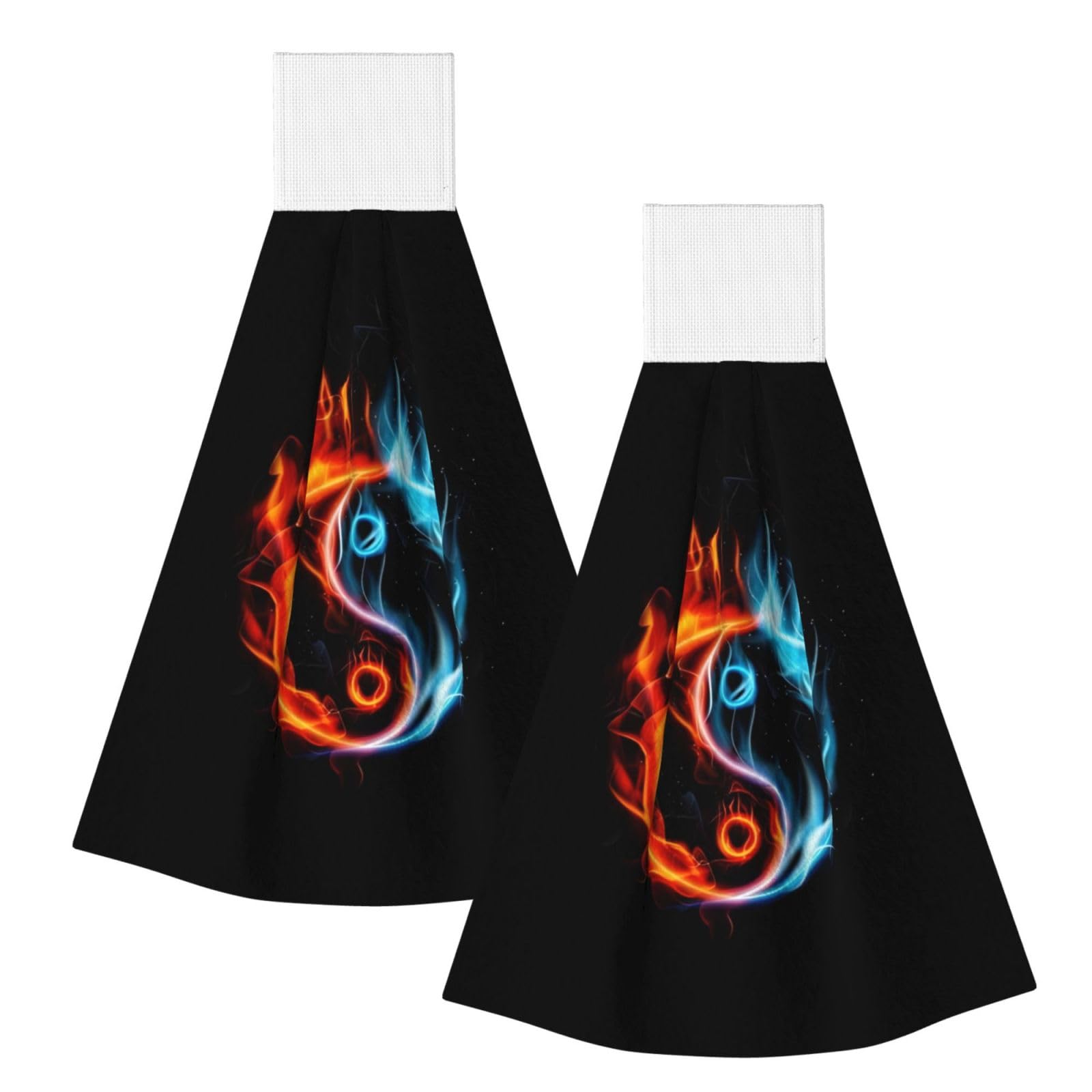 ZQYTGFDC Water and Fire Highly Absorbent Dish Towels Soft Coral Fleece Wipe