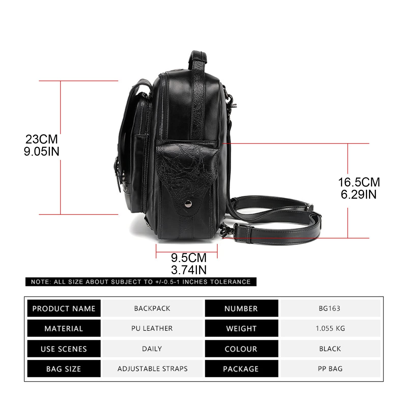 Zaino per computer portatile in pelle PU di grande capacità zaino da viaggio per studenti scuola adolescente zaino da viaggio per il fine settimana donne testa teschio studenti scuola signore laptop
