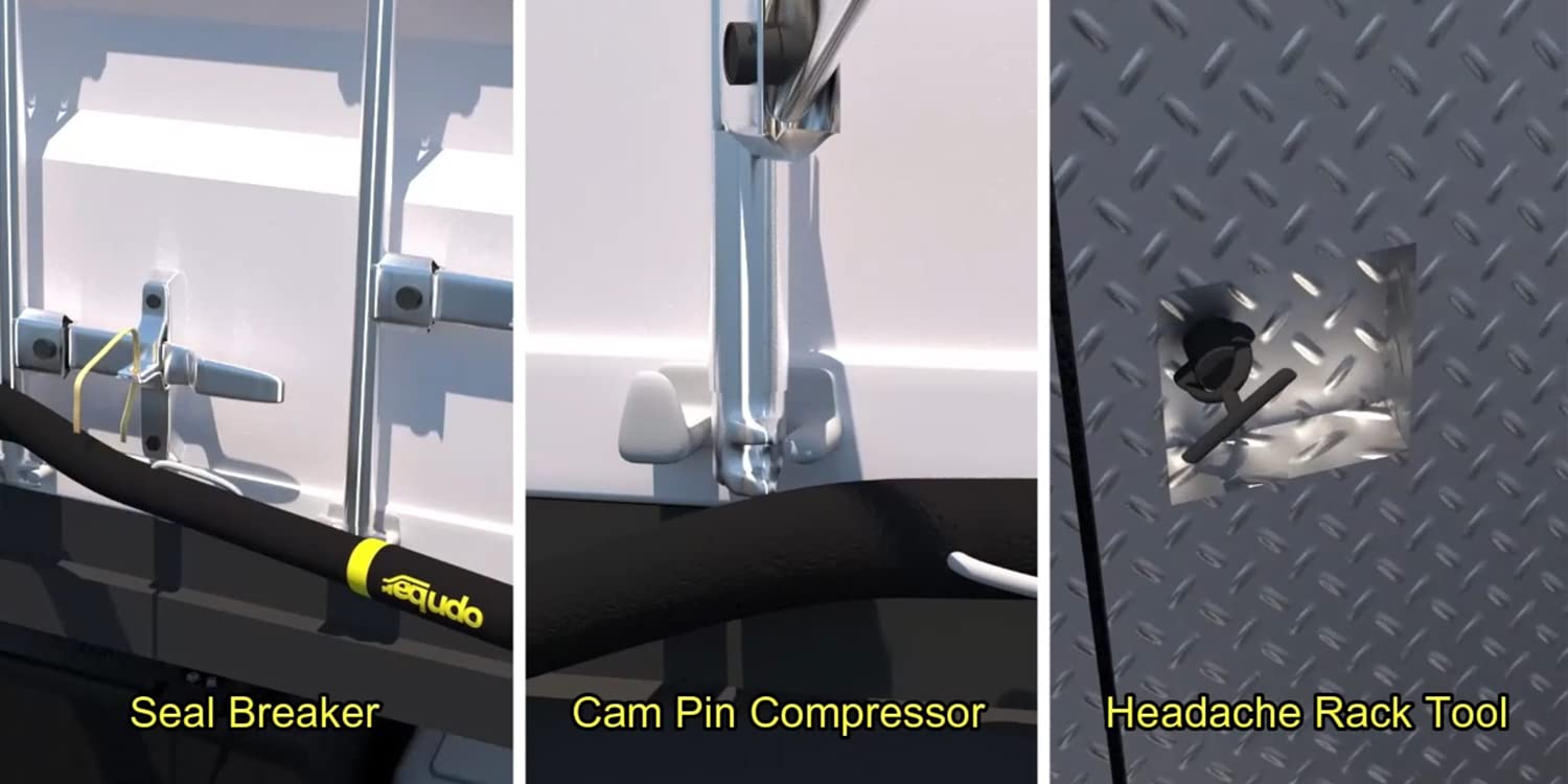 Opnbar Safety Tool 5 Pack - 3 Trucker Tools in 1: Leverage Bar Tire Thumper and 5th Wheel Hitch Release Steel - by Shipping Container Safety International 6f706e626105 product thumbnail 5