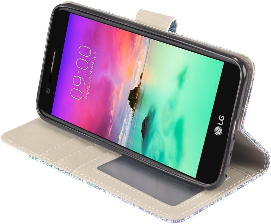 UrSpeedtekLive LG stylo 3 Case, LG stylo 3 Wallet Case, Premium PU Leather Flip Wallet Case Cover w/Card Slots & Kickstand Compatible with LG stylo 3, Elephant