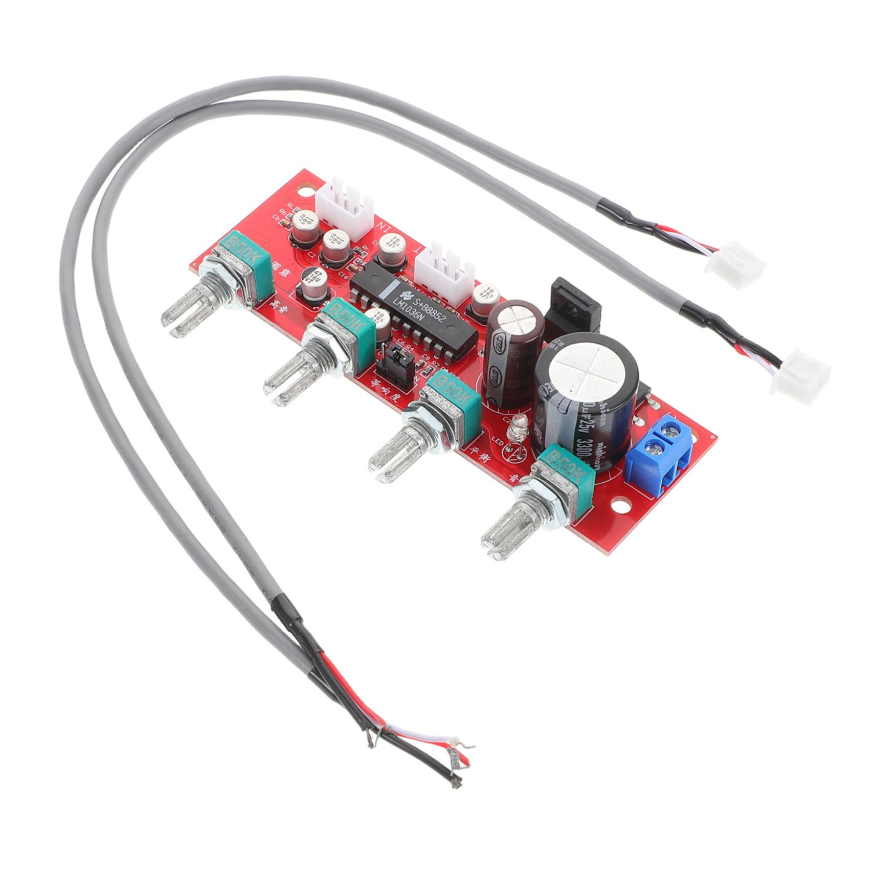 Sosoport Scheda Controllo Audio Per Hifi Preamplificatore Stereo Regolazione e Volume Per e Bassi