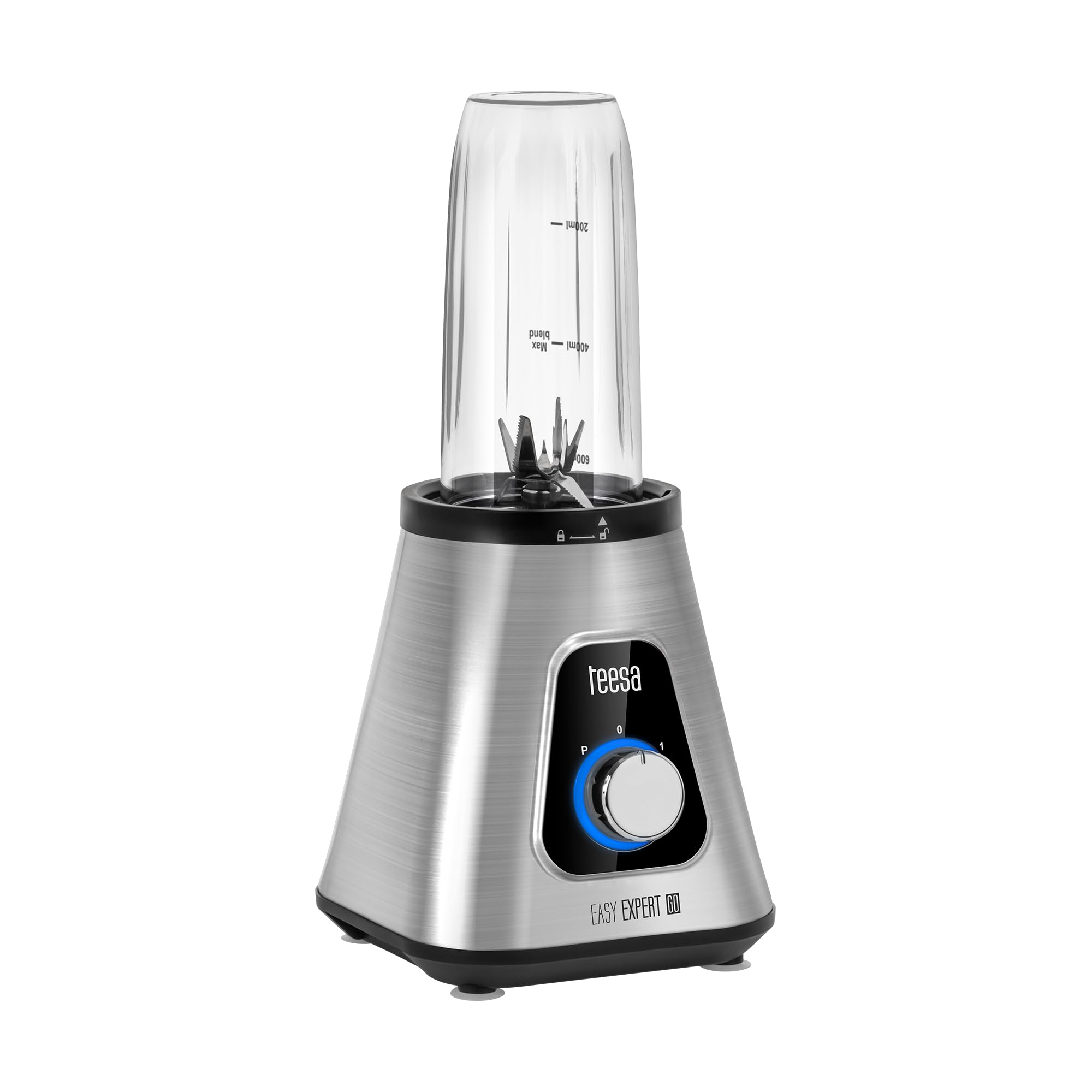 Frullatore Teesa TSA3549 Easy Expert GO ad alte prestazioni, 1300 W, 1,5 l + 600 ml, senza BPA,