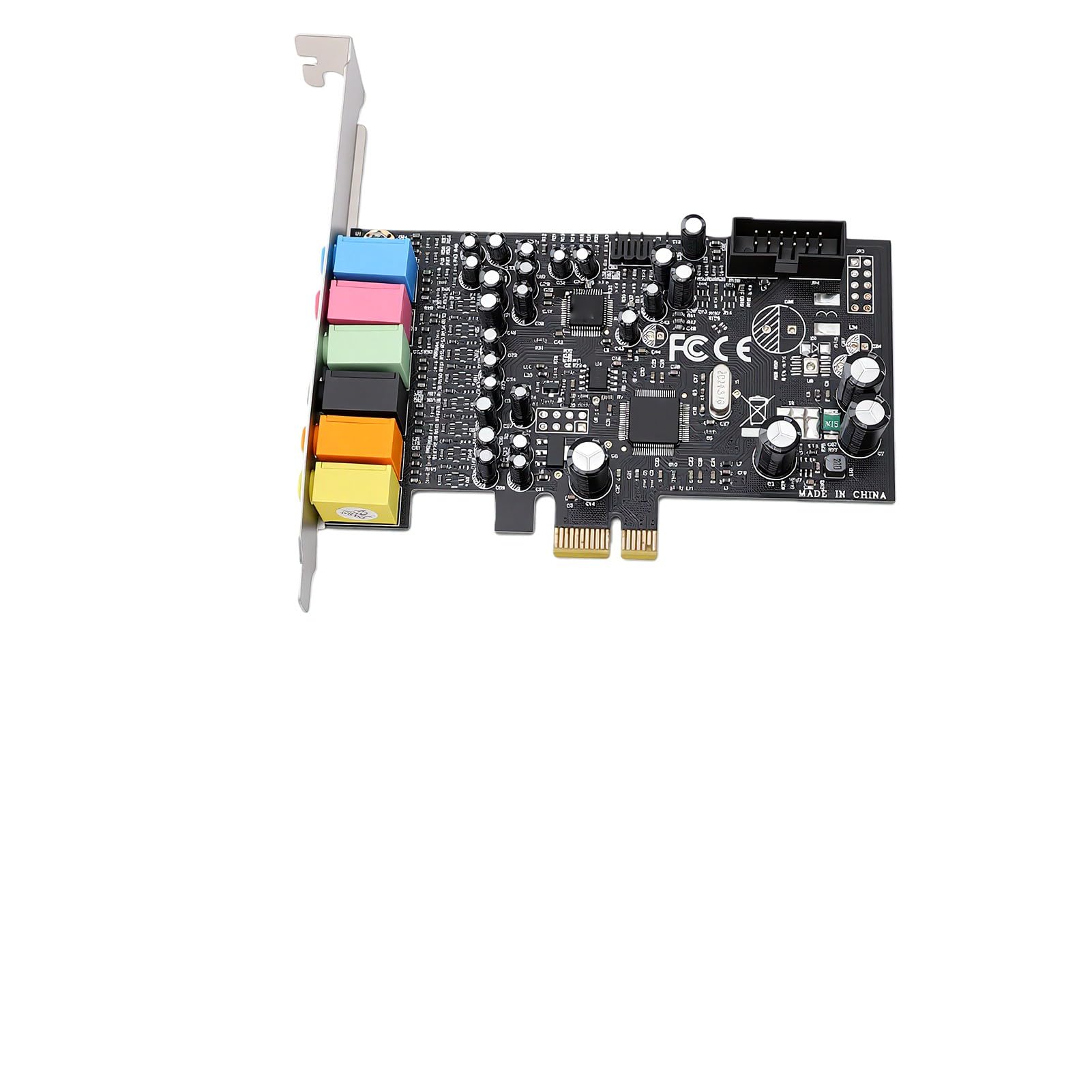 Bewinner Karta Dźwiękowa PCIe z Gniazdem DIP 8 do Niestandardowej Konfiguracji Dźwięku w Grach Komputerowych i Systemach