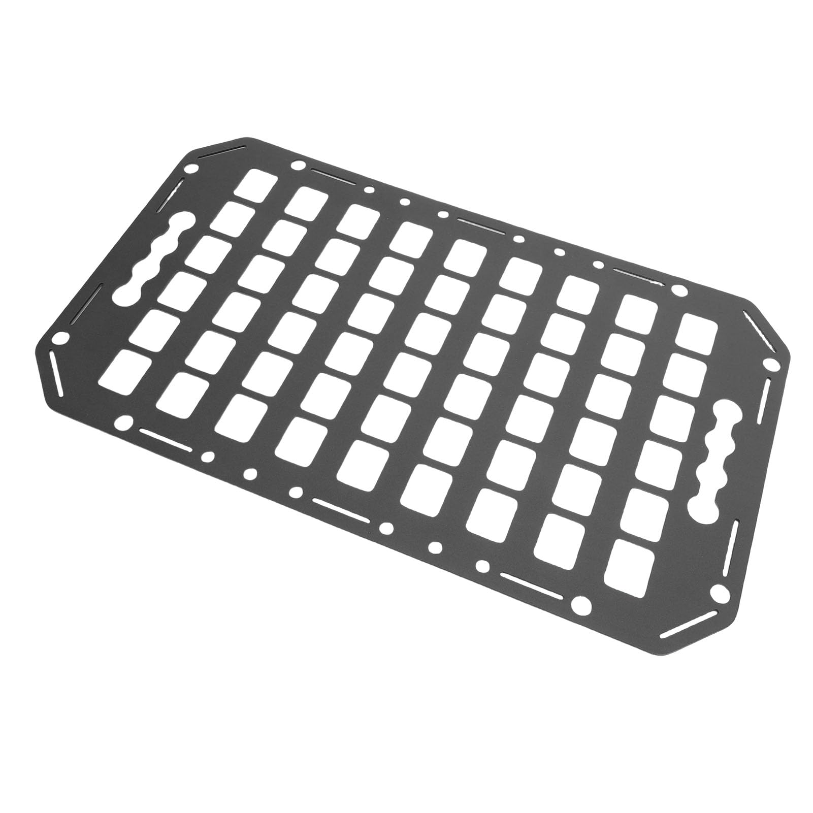 Organizzatore per Pannelli per Pianale di Camion, Pannello Portaoggetti in Metallo e Alluminio con Finitura di Precisione, di Bloccaggio e Fori Multipli per Appendere gli