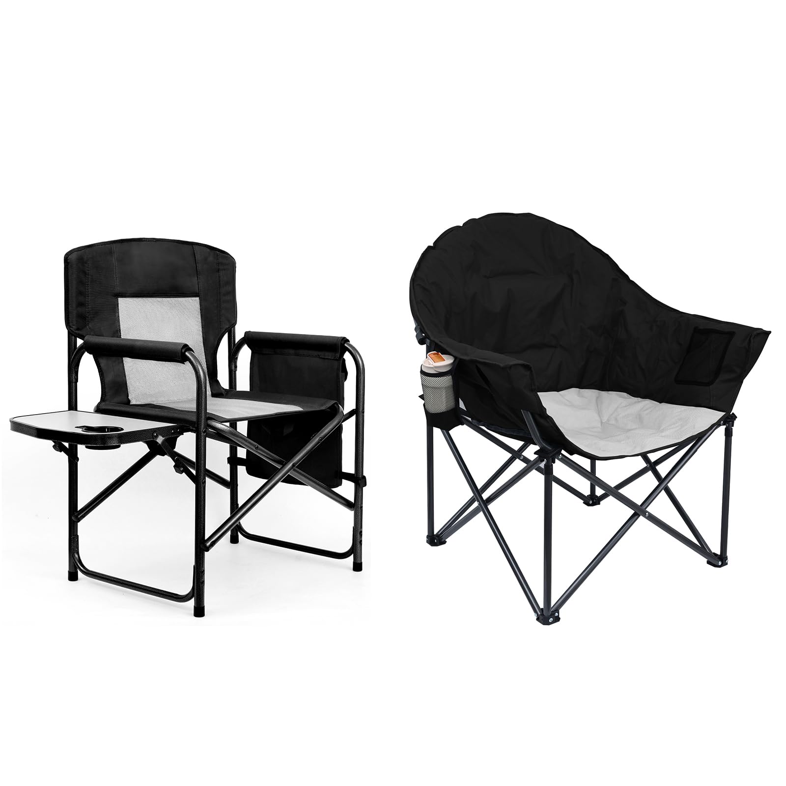 Item Directors Chair and Item Oversized Camping Chairs Bundle