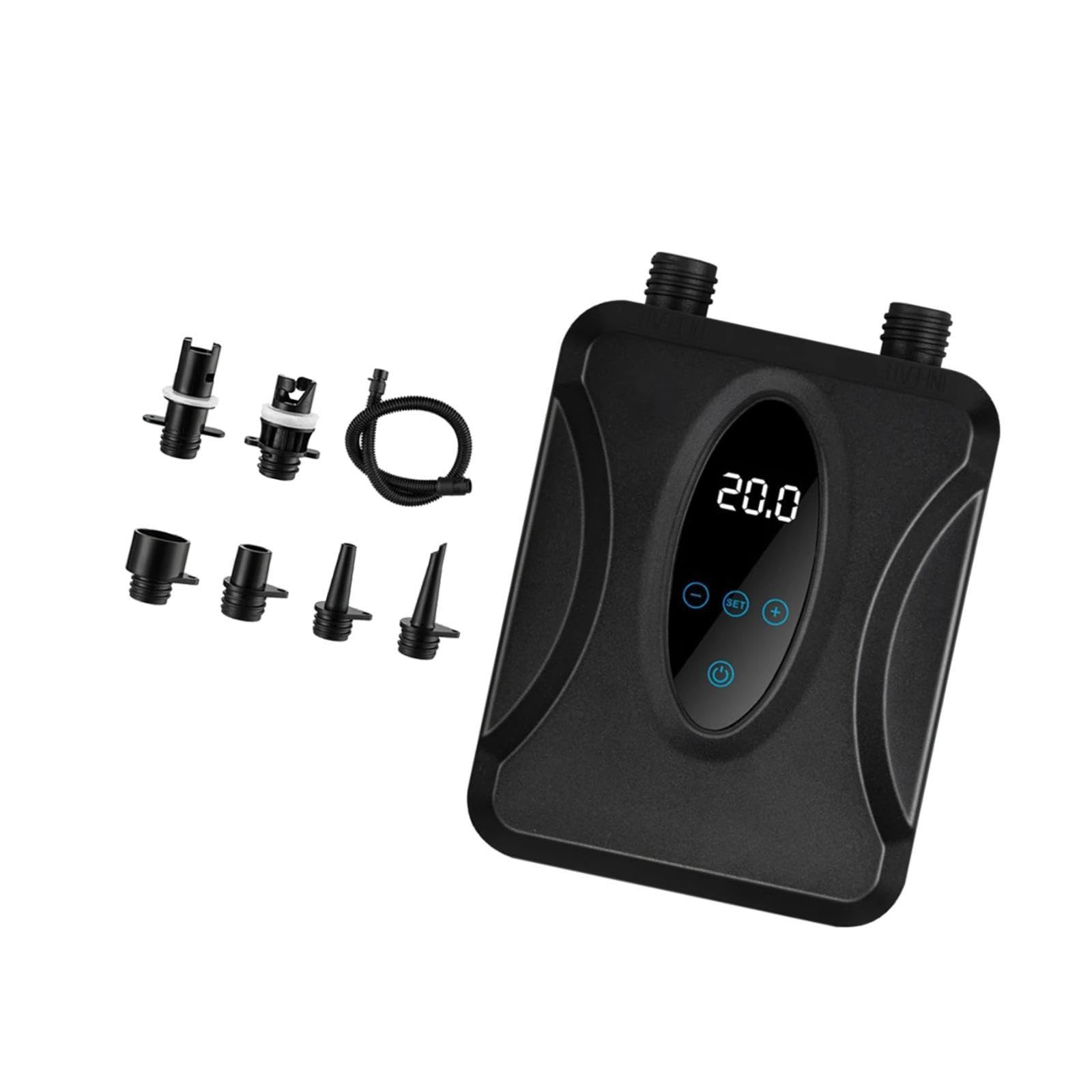 Pompa Ad Elettrica da 12 Display, Gonfiatore Rapido con Ugelli per Gonfiare Kayak E Gommoni.