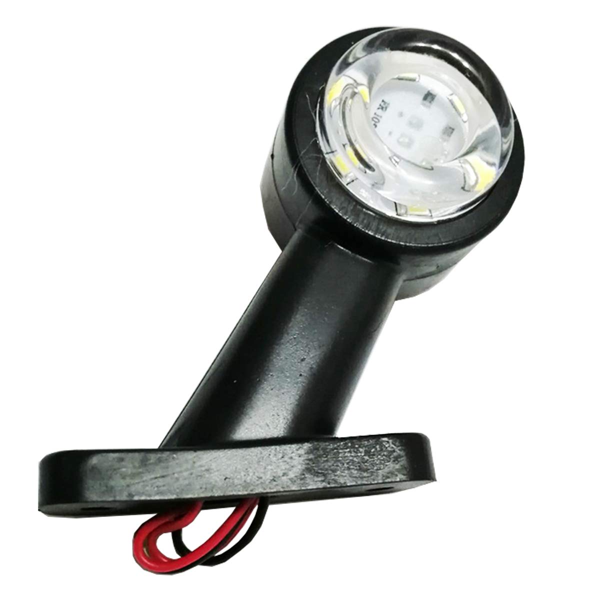 Image secondaire de Formplas Lot de 2 feux de position LED 12 V 24 V 12 V 24 V gauche et droite Couleur blanc et rouge Feux latéraux pour camion, vo