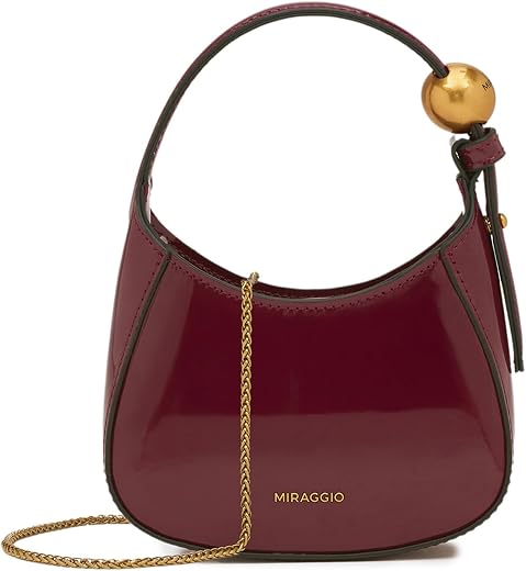 Miraggio Leslie Micro Bag | Mini Bags For Women | Soft-Shine With Detachable Sling Chain | Gift Items For Woman