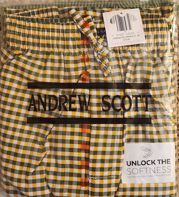 Andrew Scott Men's 2 Pack Super Soft Woven Pajama & Sleep Long Lounge PJ Pants - Image 6