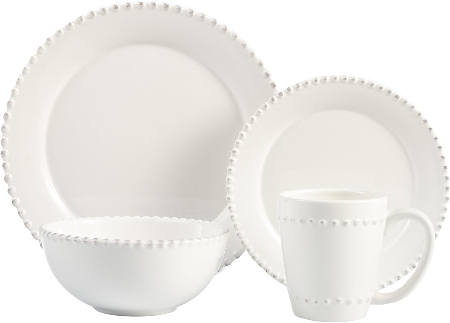 American Atelier Round Dinnerware Sets White Kitchen