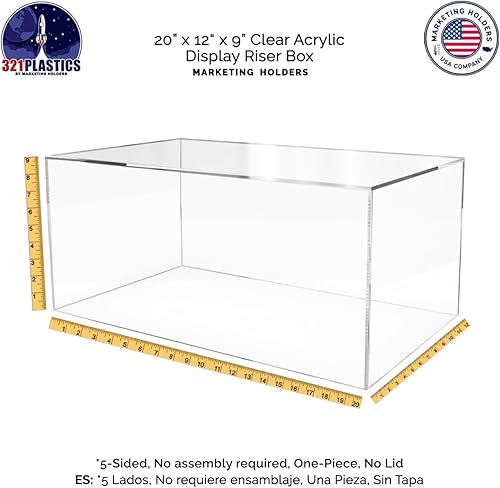 Miniatura 65 de Marketing Holder - Cubo de exhibición alto de 12 x 12 x 42 pulgadas, soporte de escultura artística de plexiglás acrílico, columna elevadora hueca