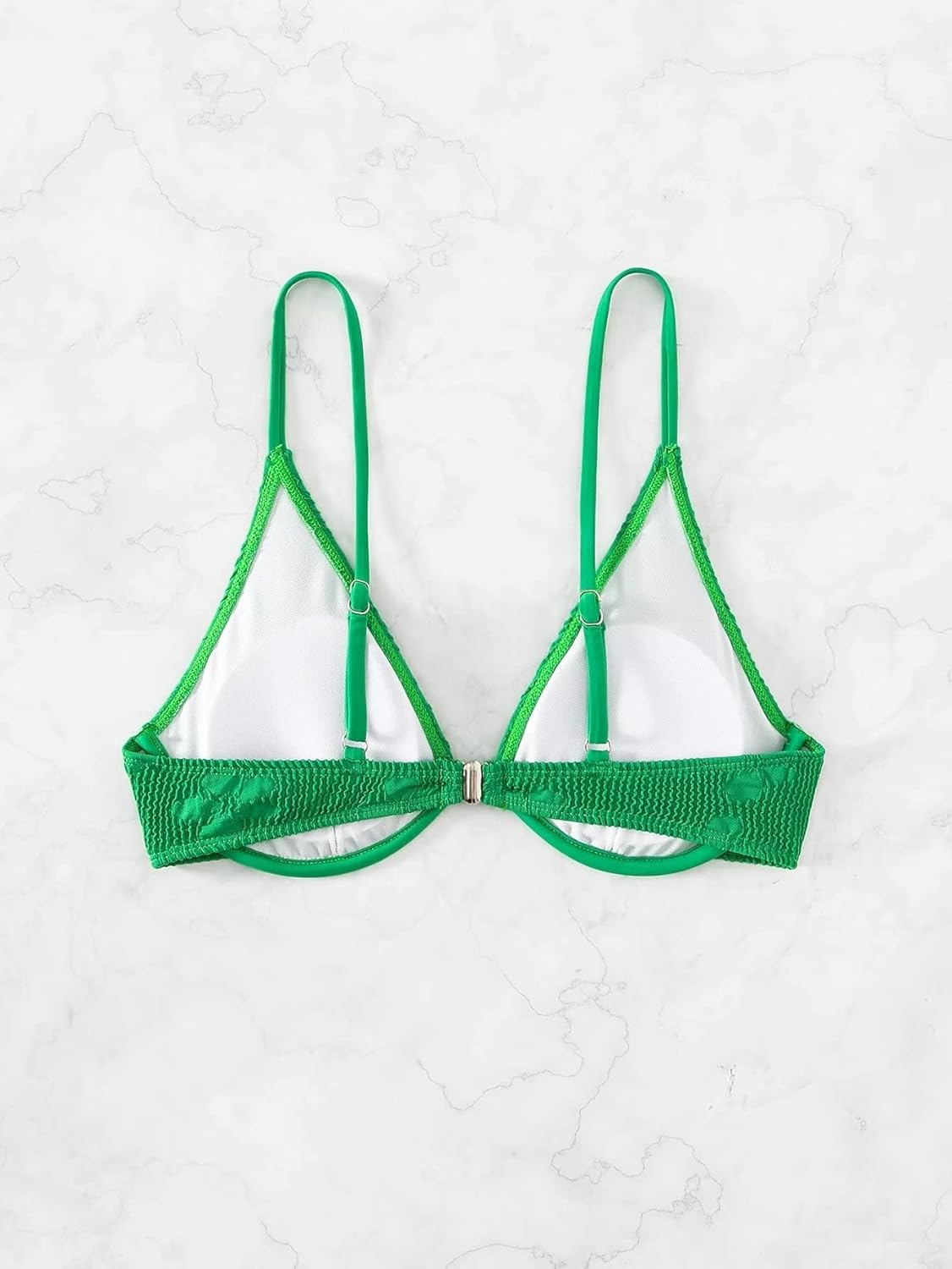 Women's Bathing Suit Floral Pattern Underwire Swimsuit Bikini Top - Image 2