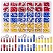 Glarks 540pcs 22-16/16-14/12-10 Gauge Mixed Quick Disconnect Electrical Insulated Butt Bullet Spade Fork Ring Solderless Crimp Terminals Connectors Assortment Kit