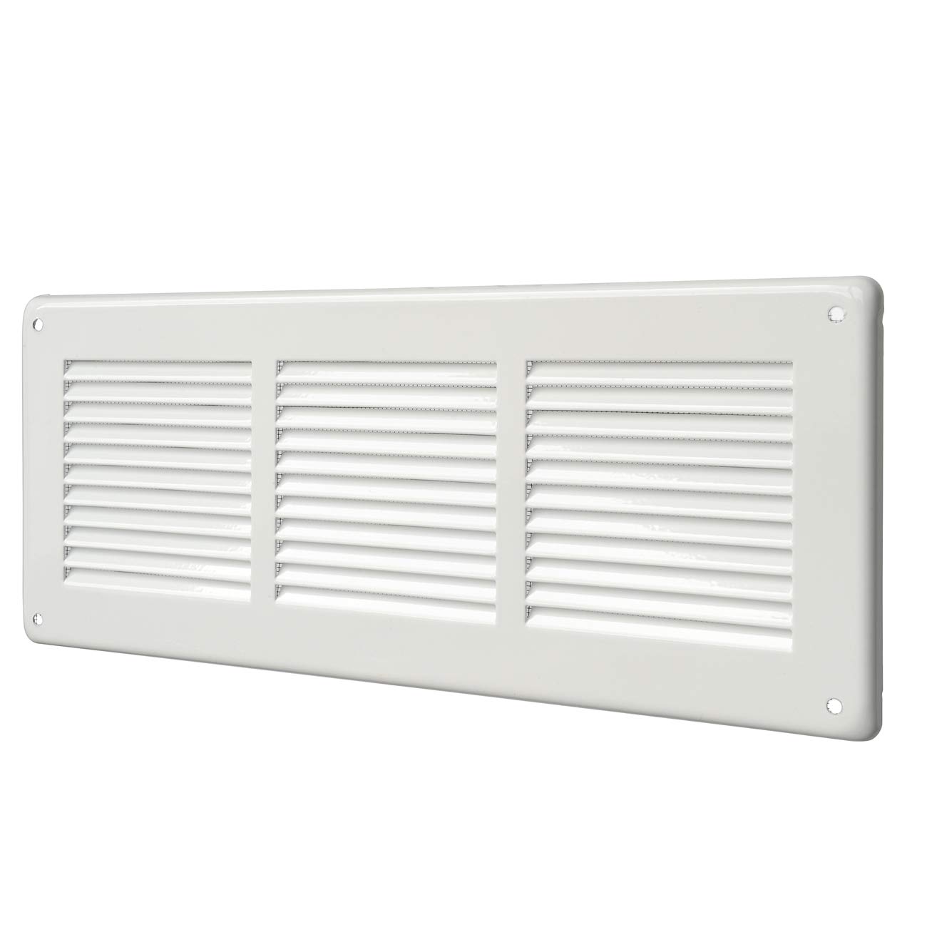 Grille rectangulaire en tôle peinte blanche GL30RB pour l'aération de la cuisine
