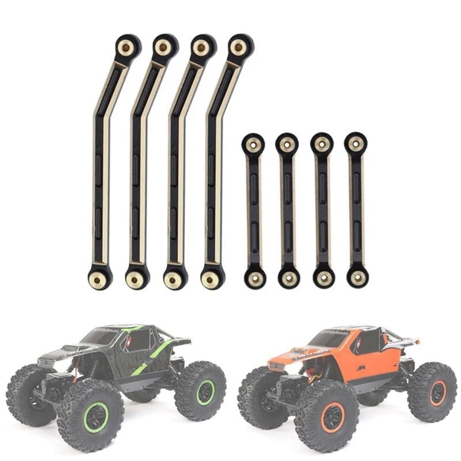 Varilla de Tracción para AXIAL AX24 1/24 Coche Trepador De Control Remoto Piezas Mejora Repuesto 8 Uds Juego Enlaces Chasis Metal Varilla Enlace RC