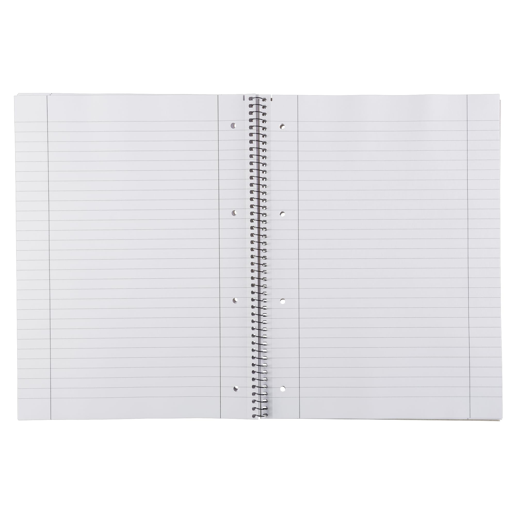 Idena Collegeblock A4 80 feuilles lignées double bord, bloc spirale 70g/m² 4 trous perforé