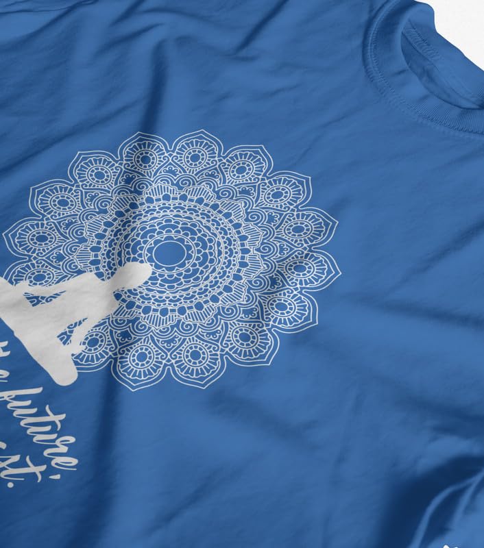 Image of INDISSH Men's Regular Fit Cotton Yoga Print T-Shirt