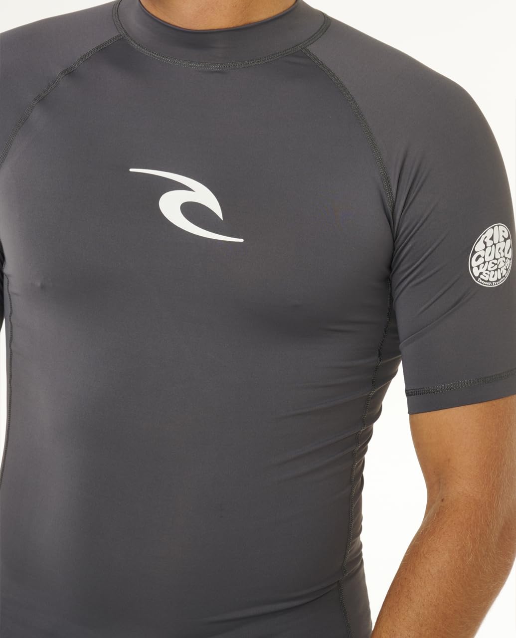 Rip Curl Waves UPF 50 Performance Short Sleeve Rashguard - Maglia da Uomo
