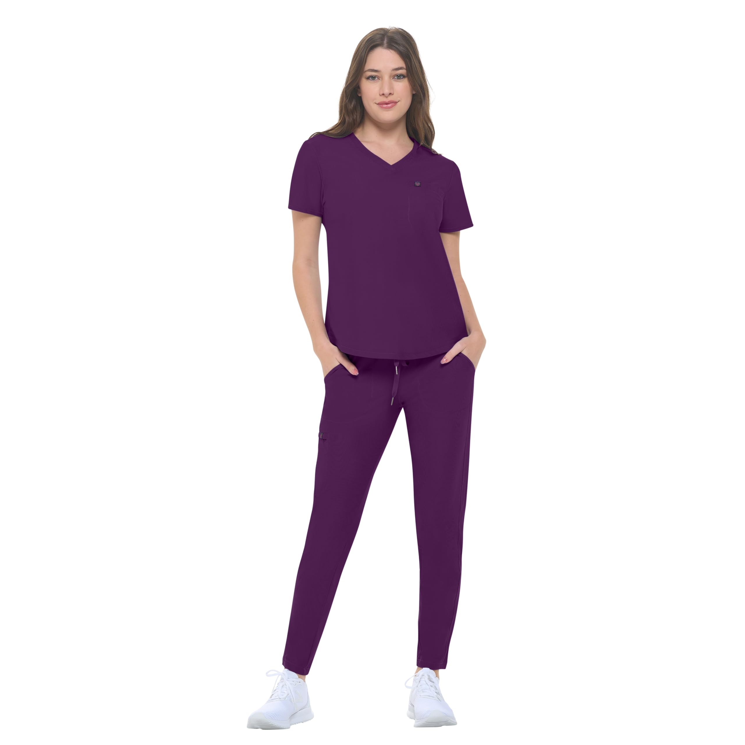 Natural Uniforms Conjunto de uniforme médico ultra elástico para mujer