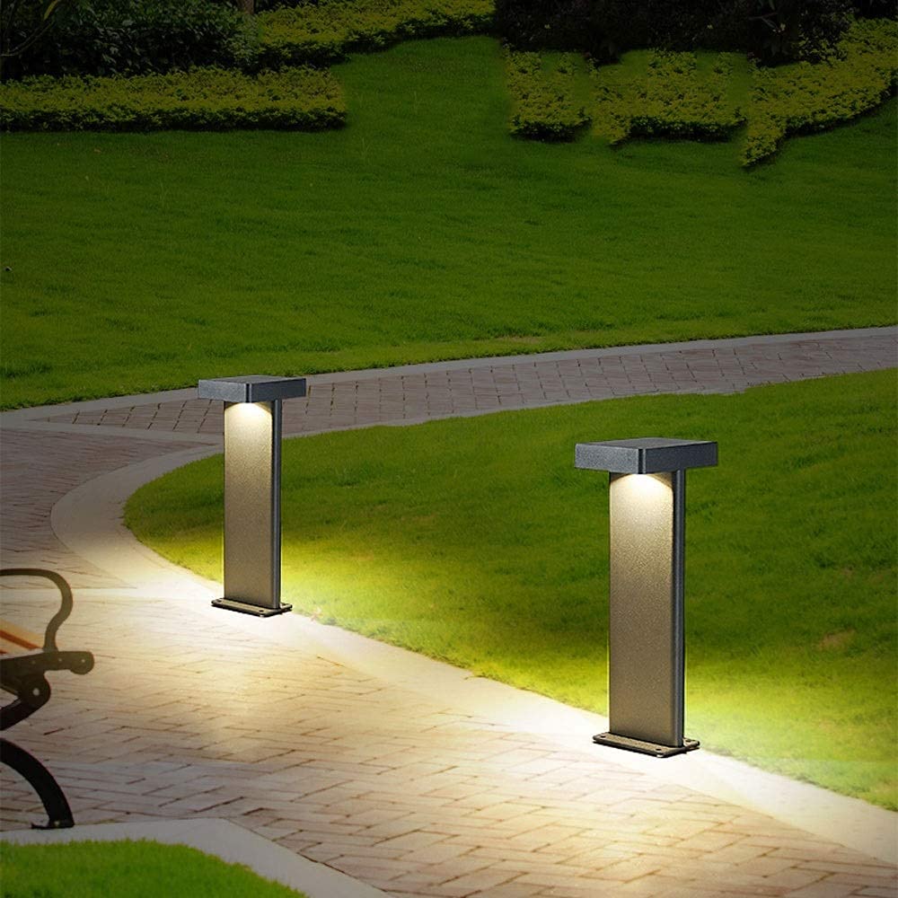 Solarna wodoodporna zewnętrzna lampa słupowa, kwadratowy lampion do dekoracji wnętrz, latarnia słupowa na zewnątrz, kreatywny ogród słup światła, lampa uliczna