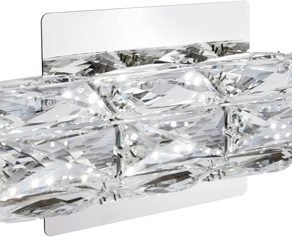 Keighley 24 in. Chrome LED Crystal Vanity Light Bar