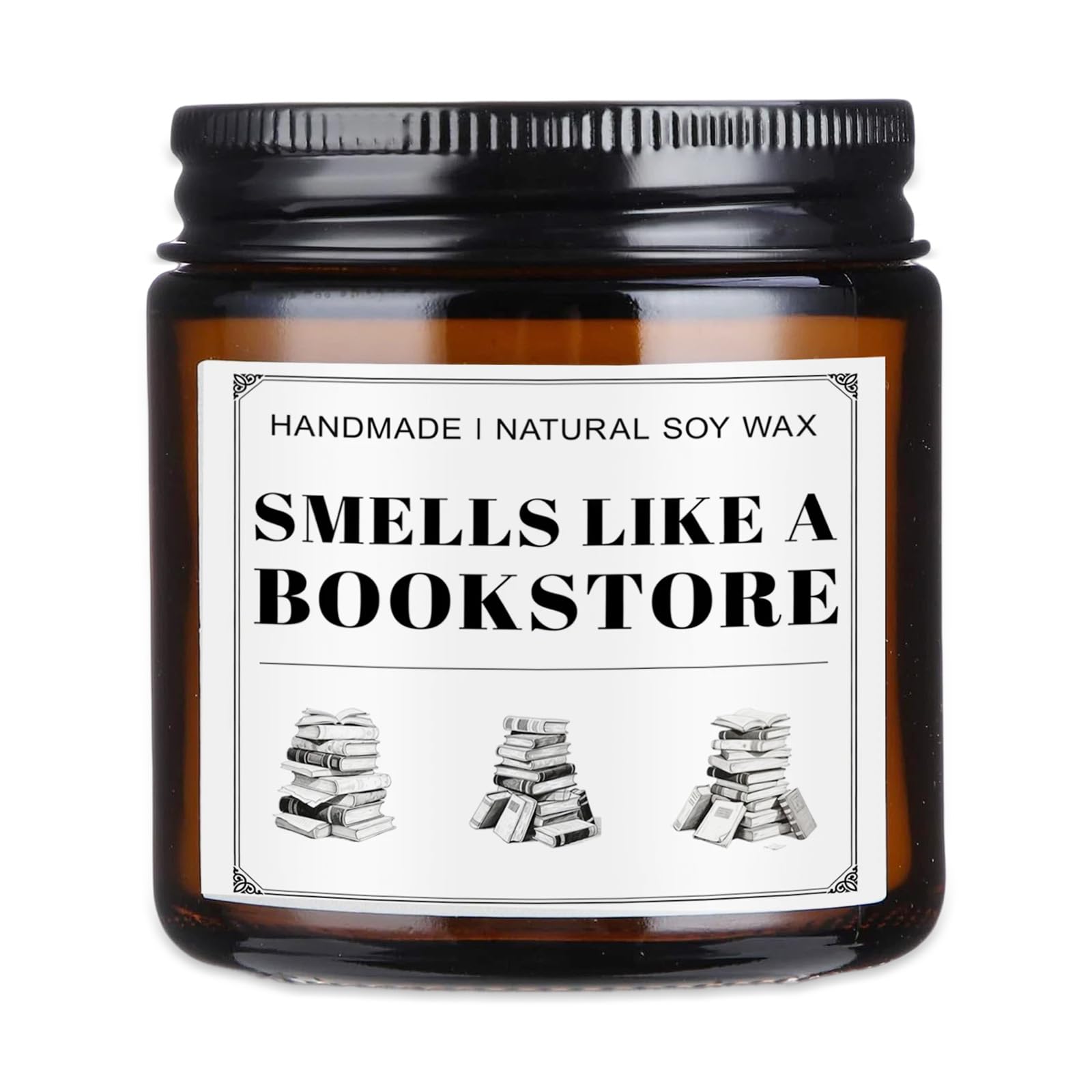 Book Lover Gifts, 3.5OZ Lavender Book Candle, Gifts for Reading Lovers Women, Bookish Presents Soy Wax Candle with Lid, Reading Presents for Home Relaxation