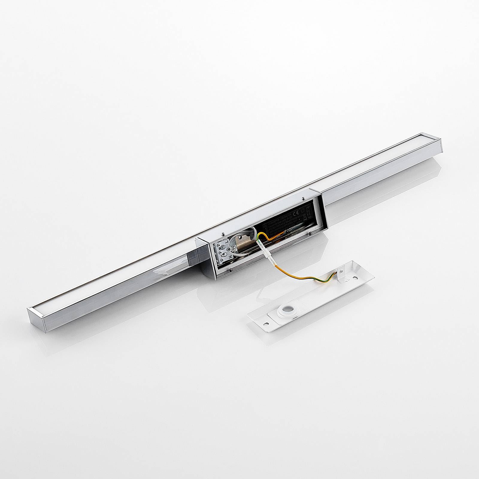 Lindby LED Wandleuchte, Wandlampe Bad Alenia (spritzwassergeschützt (Modern) in Chrom aus Aluminium (1 flammig) - Wandleuchten Spiegelleuchte Badezimmer Wandbeleuchtung Badezimmerleuchte