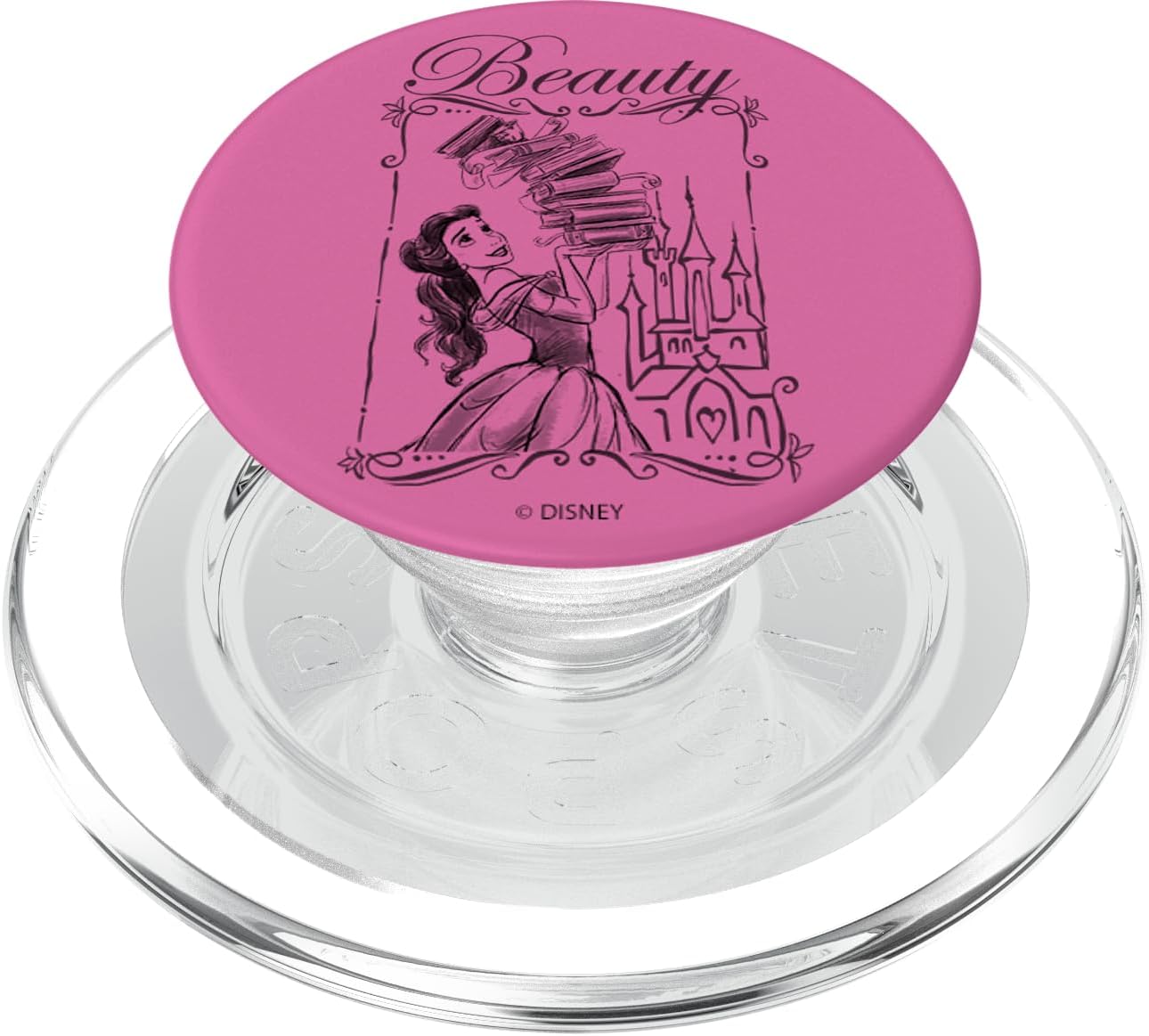 Disney Beauty And The Beast Beauty Belle & Her Books PopSockets MagSafe PopGrip for iPhone