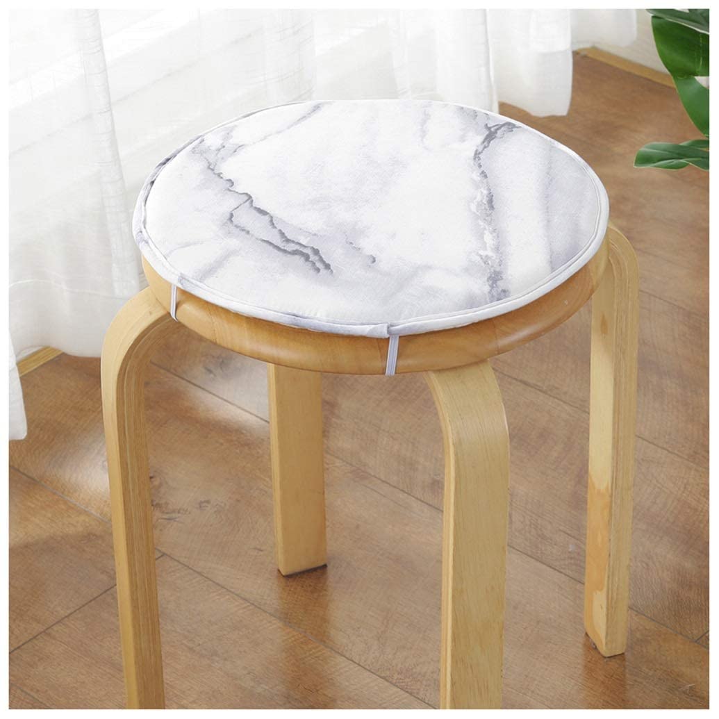 Coussins ronds de tabouret avec attaches de fixation lot de 2 pour chaises de salle à manger