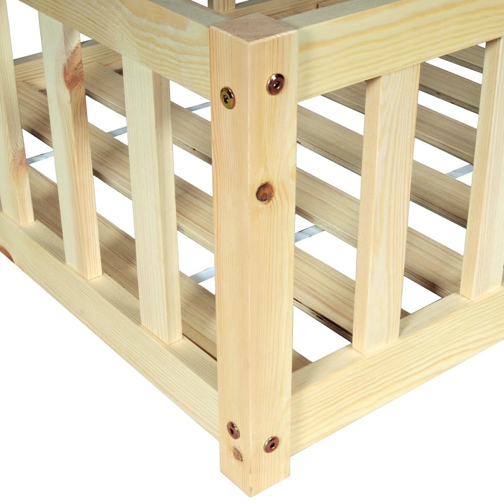 WEBER INDUSTRIES Cama Nino 70 x 140 + 1 somier + barrera/natural