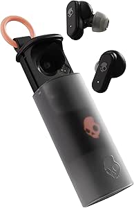 Skullcandy Dime Evo Wireless Earbuds, Bluetooth Headphones, Noise Isolating Fit, Up to 36 Hours Battery, Microphone for iPhone Android, Easy Carry with Clip-Anywhere Case - True Black asin的图片