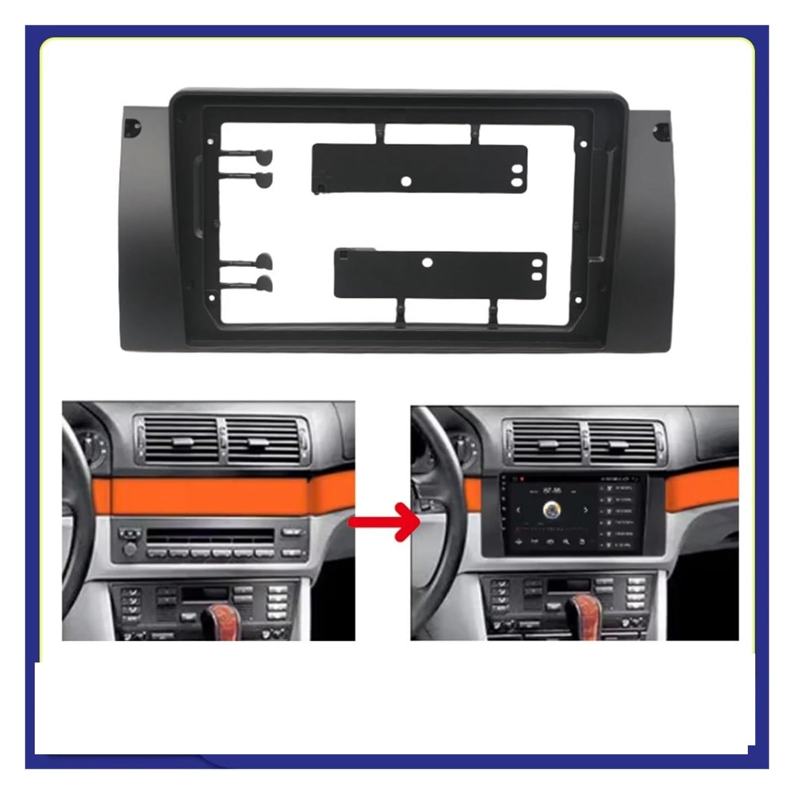 Genérico Juego De Panel Radio para Serie 5/7 E38 para M5 1995-06