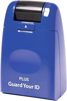 Guard Your ID Identity Protection Stamp Roller, Blue