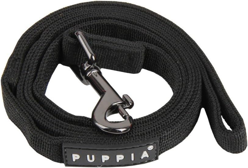 Authentic Puppia Two Tone Lead, Black, Medium