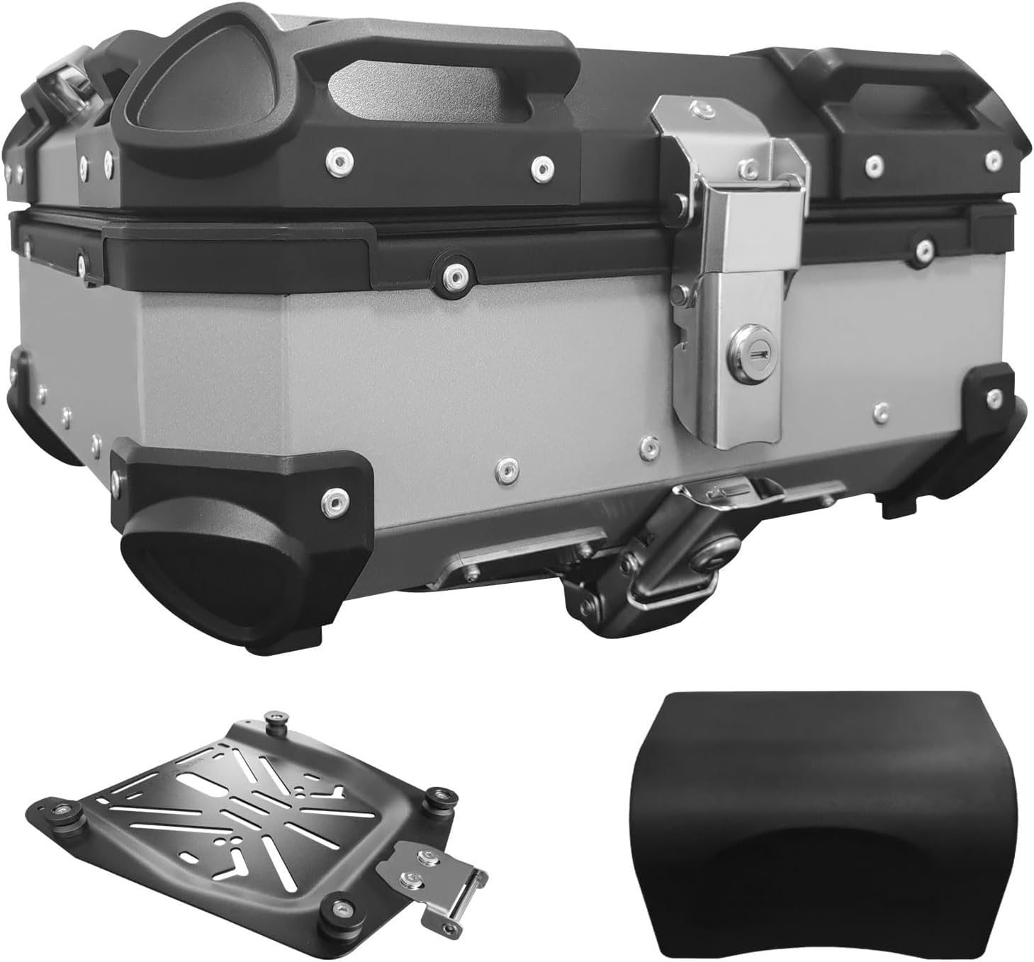 Amazon バイク用リアボックス リアボックス 【2023最新型】 25L/45L/55L/65L 大容量 トップケース バイクボックス