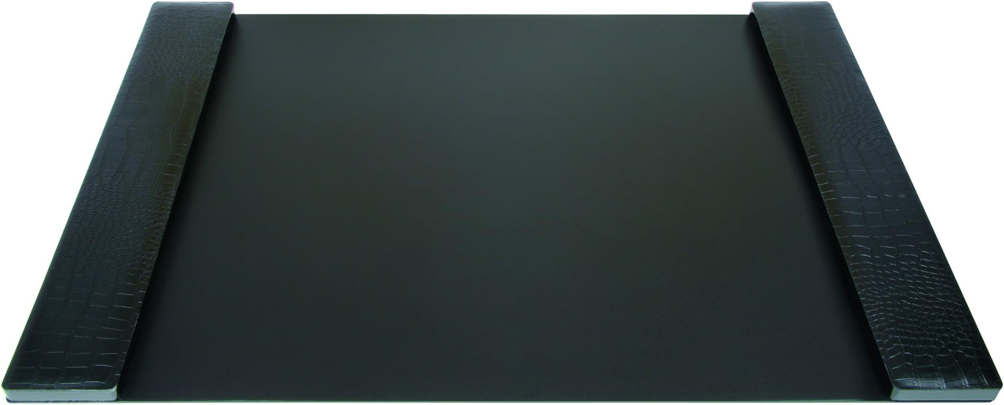 DURAPAD Executive Desk Pad with Faux Leather Side Panels, 19 x 30 Inch, Black (098305)