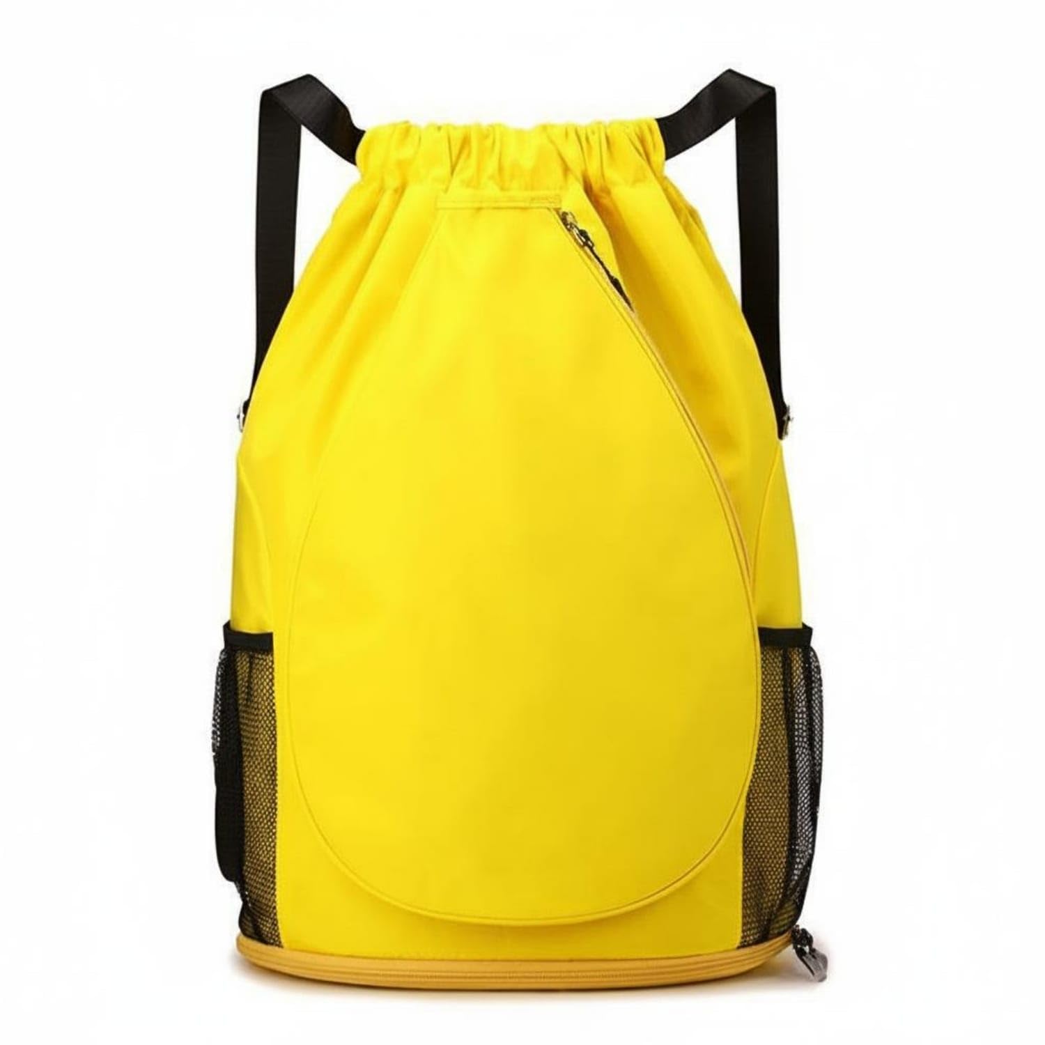 Large Capacity Badminton Drawstring Yellow Polyester | Storage Practical Comfort Polyester Large Yellow-image-35