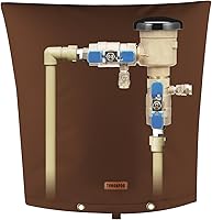 Vista 34 de Cubierta aislante de tubería para prevención de reflujo (5 °F) – Bolsa aislada para válvula de aspersor de riego – Cubierta de bomba de pozo de agua