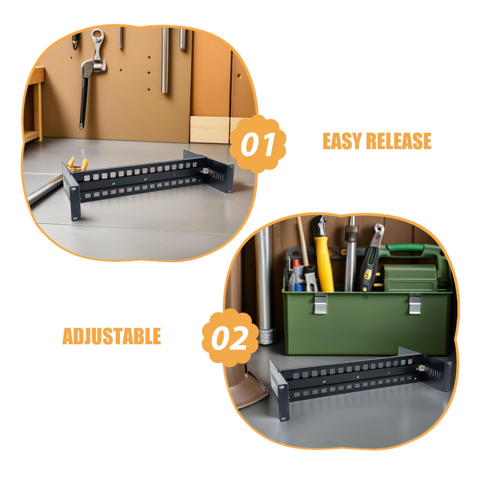 Soporte para Riel DIN Ajustable de Aleación de Aluminio para Rack Compatible con Convertidor de Señal y Switches Ethernet en Entornos Industriales y Redes Compactas