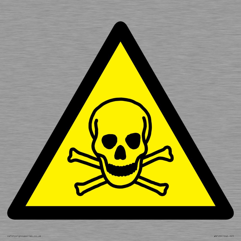 W016 Warning: Toxic material Sign - 200x200mm - S20
