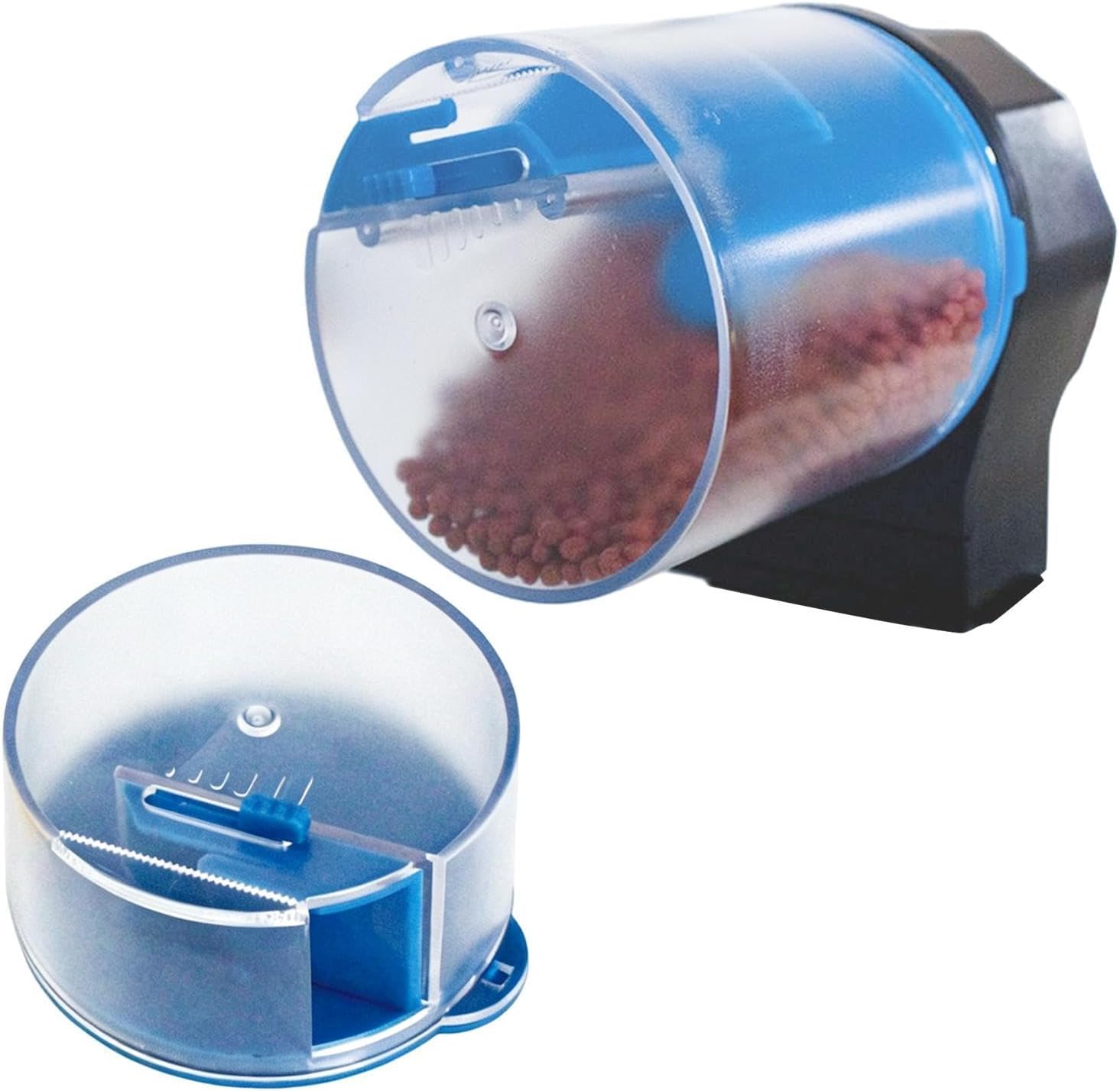Automatic Fish Feeder, Aquarium Food Dispenser, 4.72x3.15x5.51 Inch Tank Feeder with Quiet Motor, ABS Feeding Device, Aquarium Tool with Compact Design, Pet Accessory for Travel Use