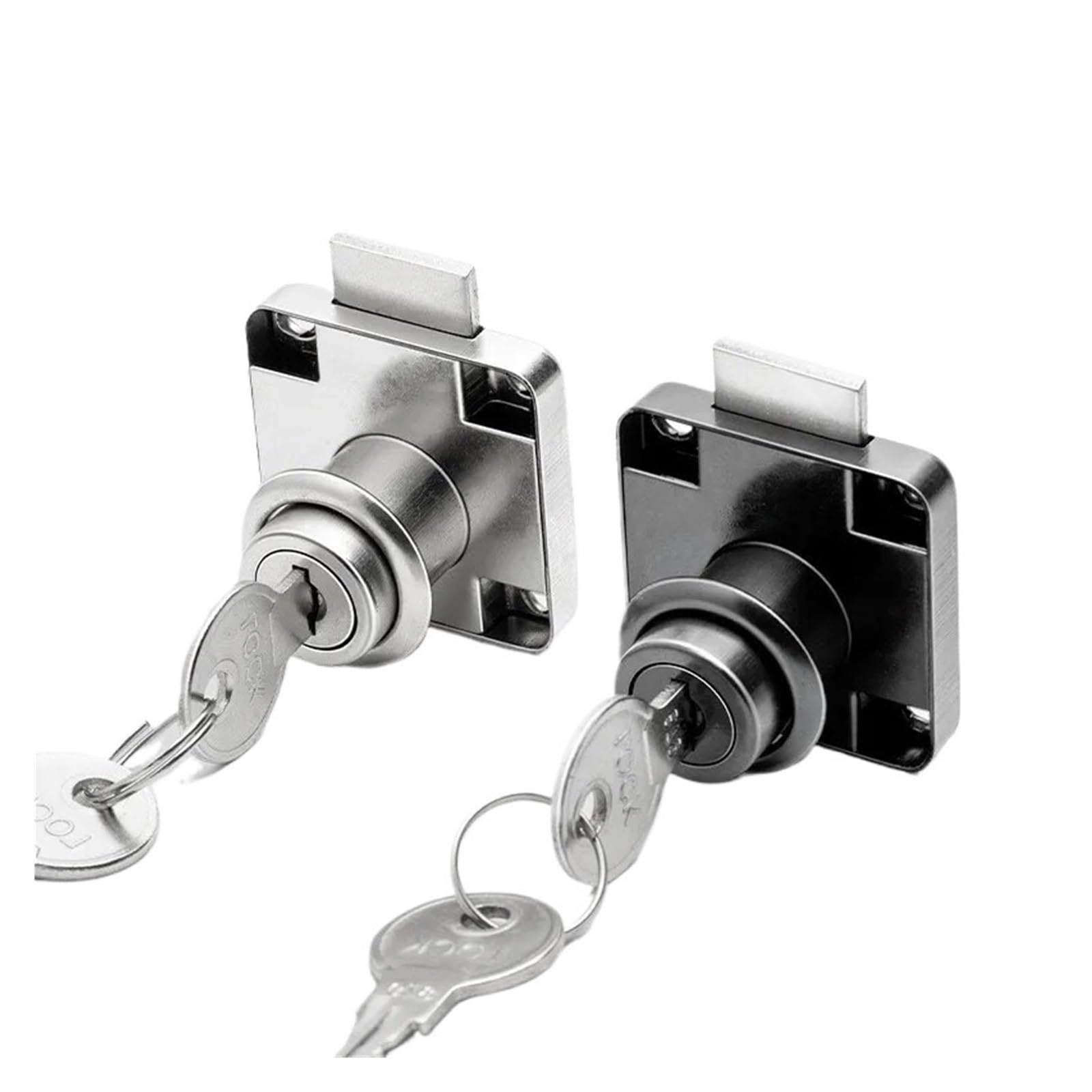 Drawer Lock Cabinet Drawer Latch Locks Furniture Door Lock Hardware Desk Lock Wardrobe Cabinet Door Locks Bedside Bookcase Solid Lock(16x22)