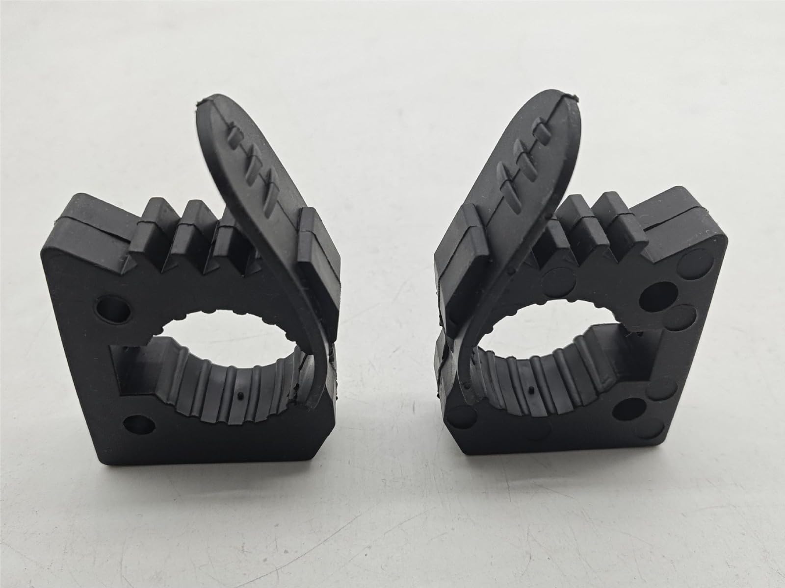 8 Piezas Kit de Montaje de Abrazadera de Goma de liberación rápida, Abrazadera portaequipajes, Abrazadera Quick Fist, Soporte de Pala Accesorios de Coche, Mangos de Herramientas para,Barco, RV, Negr