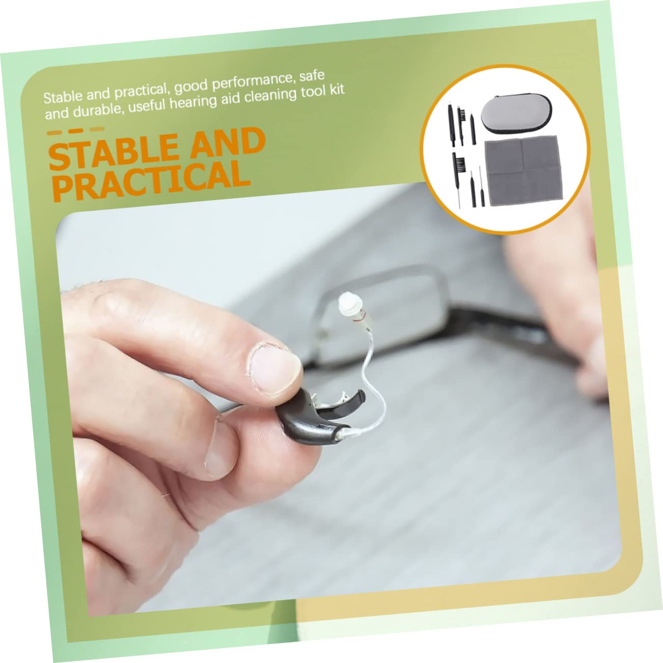 Healeved 5sätze Reinigungsset Für Teiliges Set Mit Reinigungsbürste Mikrofasertüchern Und Werkzeugen Praktisches Zubehör Für Pflege Von Hörgeräten Und Ohrstöpseln Farbe Zufällig