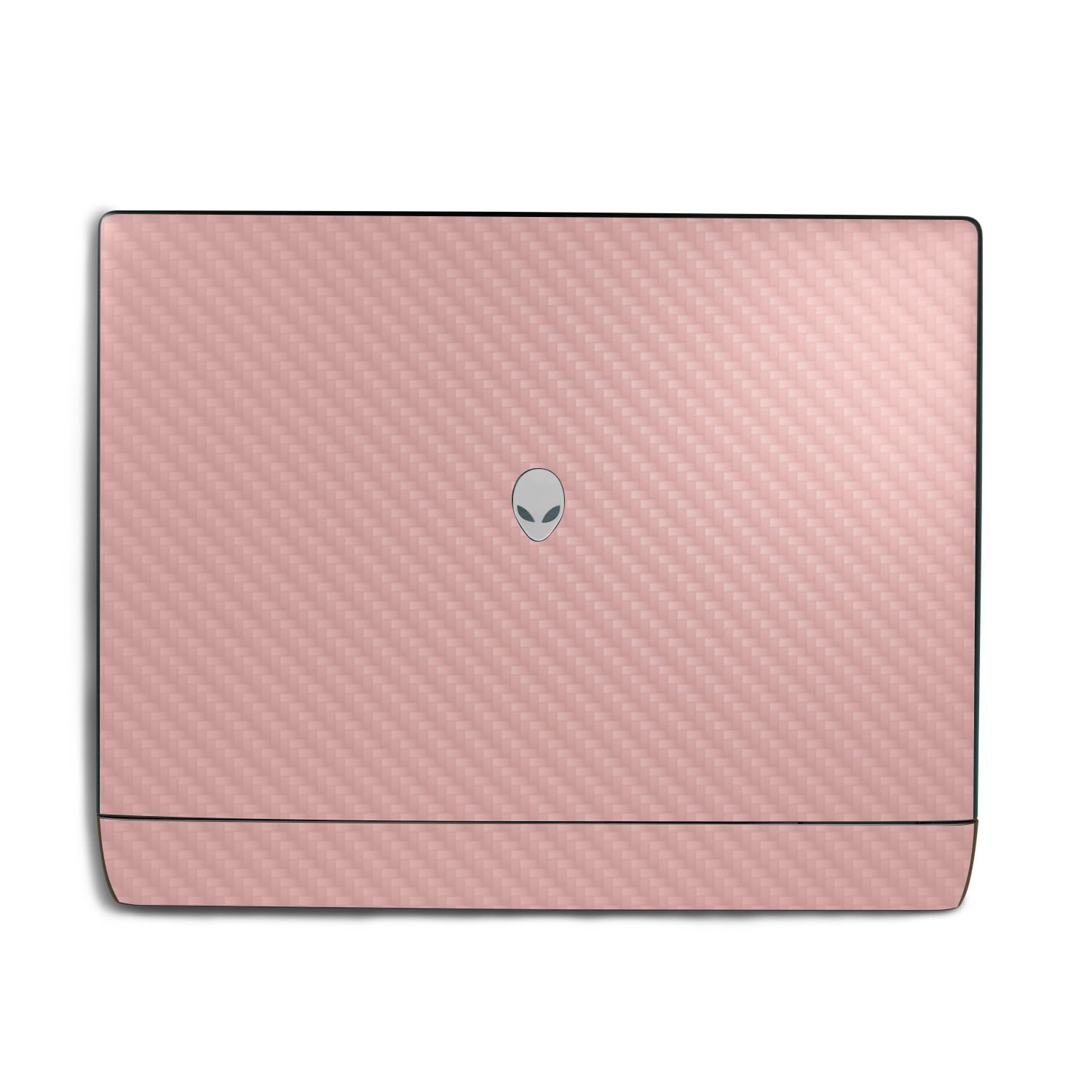 Carbon Fiber Laptop Skin Compatible with Alienware 18 Area-51 (2025) - Solid Blush - Premium 3M Vinyl Protective Wrap Decal Cover - Easy to Apply | Crafted in The USA by MightySkins