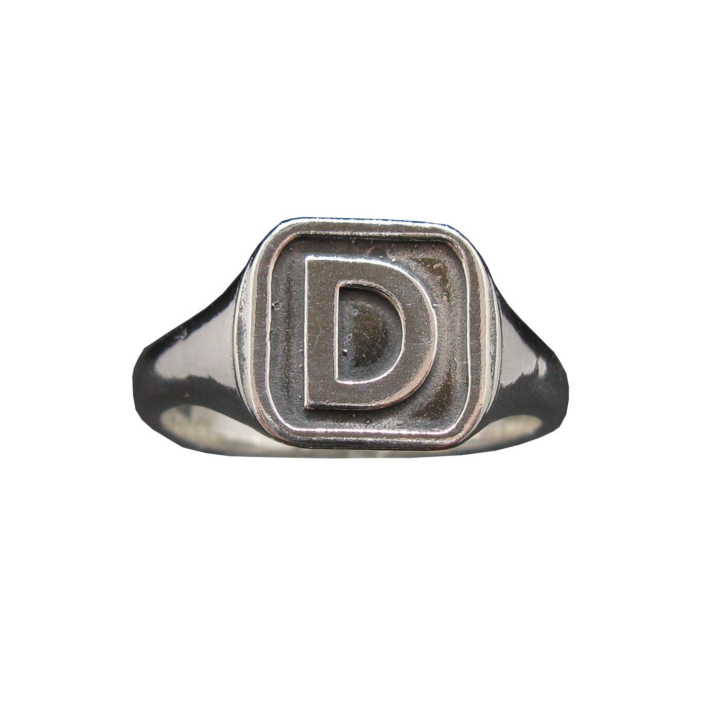 Anello da Uomo in Argento Massiccio Marchiato 925 Lettera D R002124 Empress