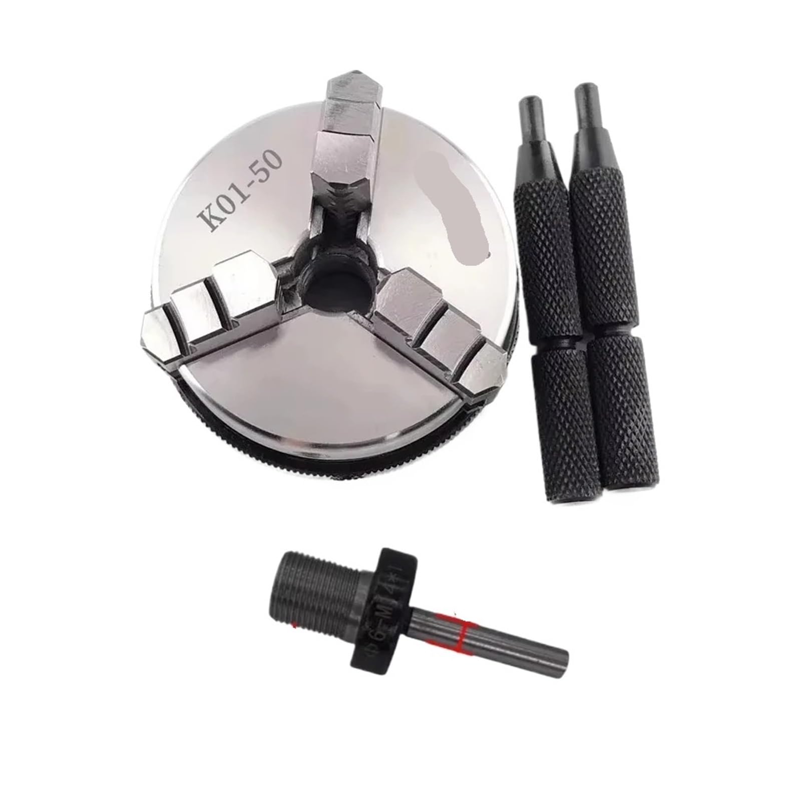 Iklaaqetbxps K01-50 And 12Mm K01-50 Hand-Tightened 3-Jaw Self-Centering Precision Lathe Chuck