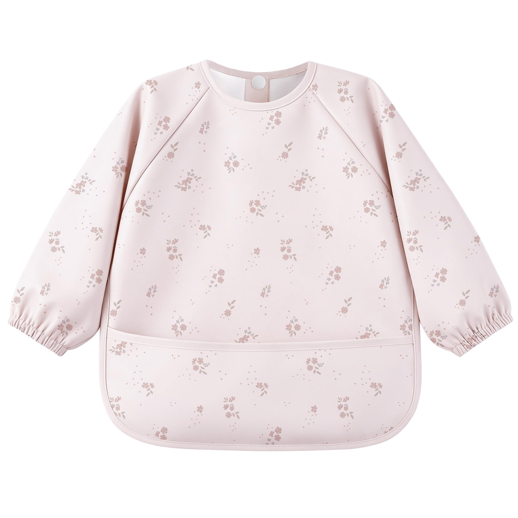 Susurration Baby Weaning Bib with Long Sleeves, Soft and Skin-Friendly Material, Coverall Bibs for Baby Feeding, Waterproof and Easy to Clean, For Unisex Baby Girls & Boys