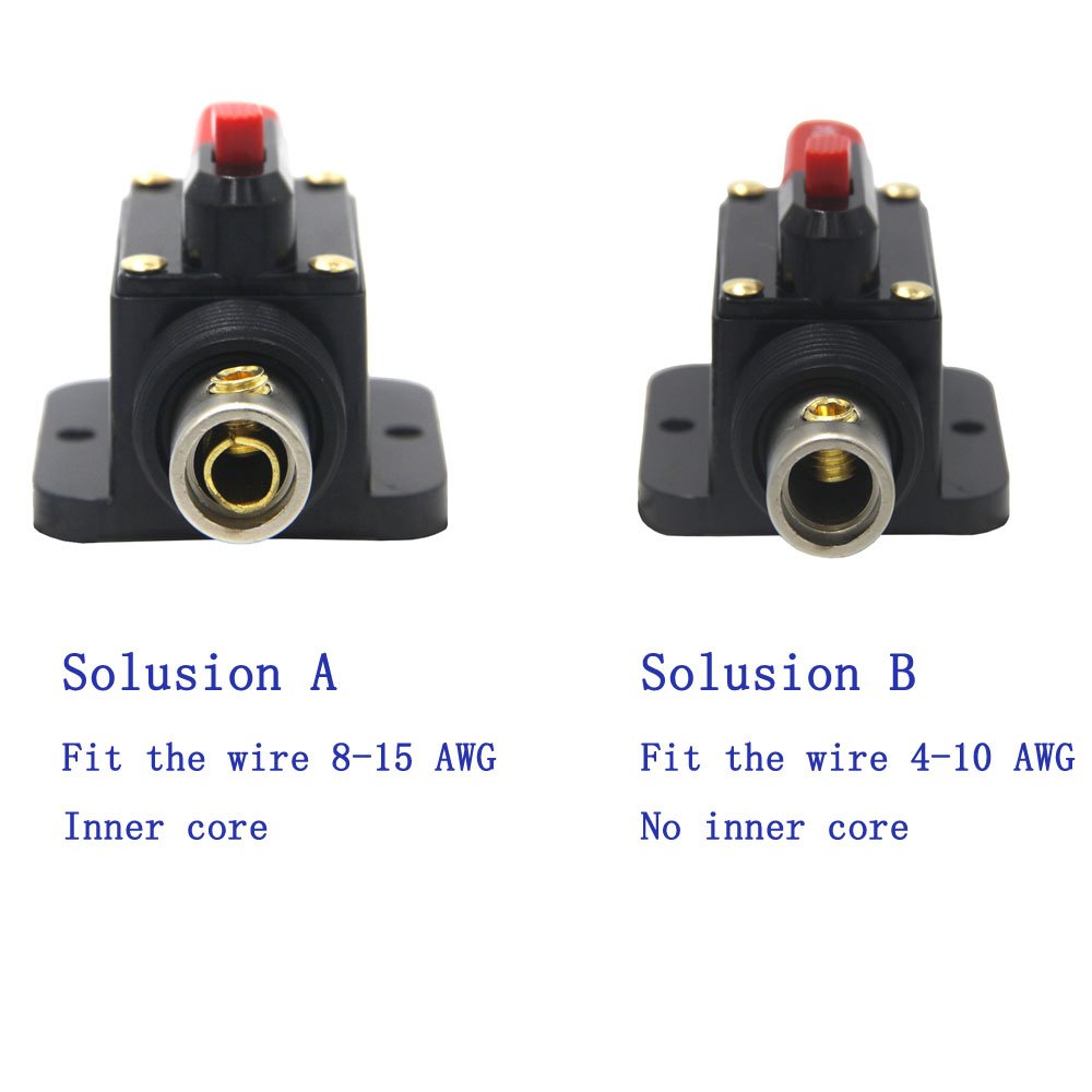 ZOOKOTO 12V-24V DC 30A Car Audio Inline Circuit Breaker